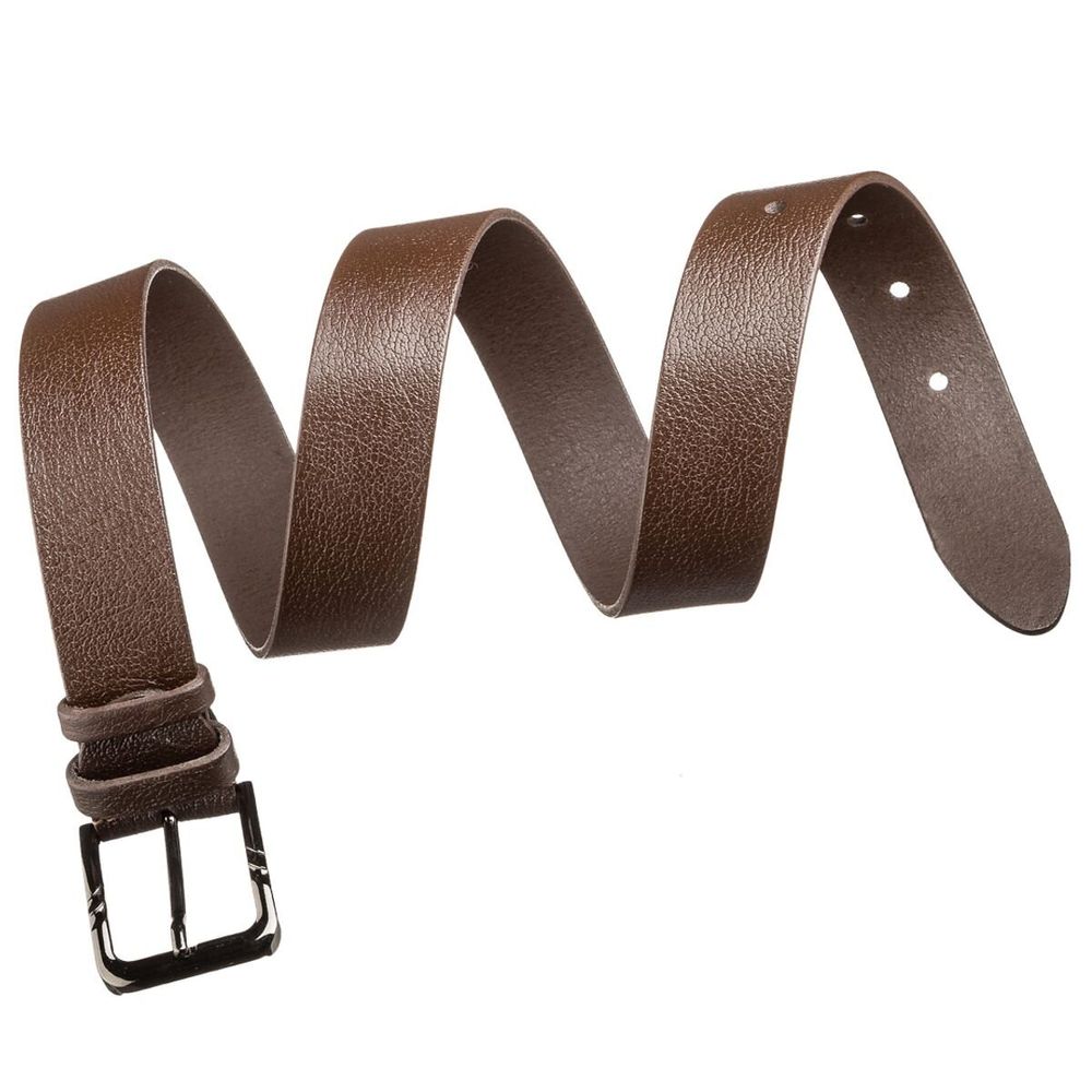 Casual Belt for Men Brown Genuine Leather -Classic Dress Men's Belt - Shvigel 17322