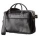 Leather Laptop Bag - Business Bag for Men - Black - Shvigel 19118