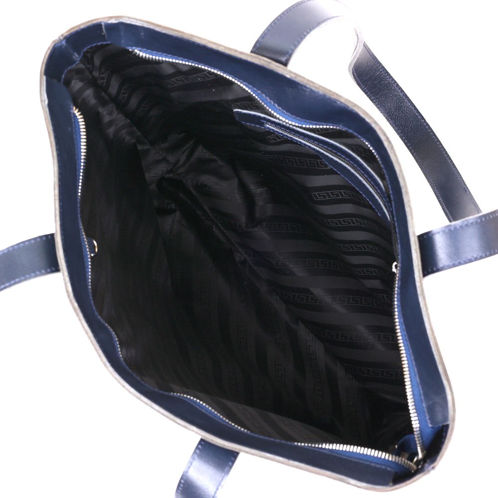 Spacious women's shopper bag SHVIGEL 16369 Blue
