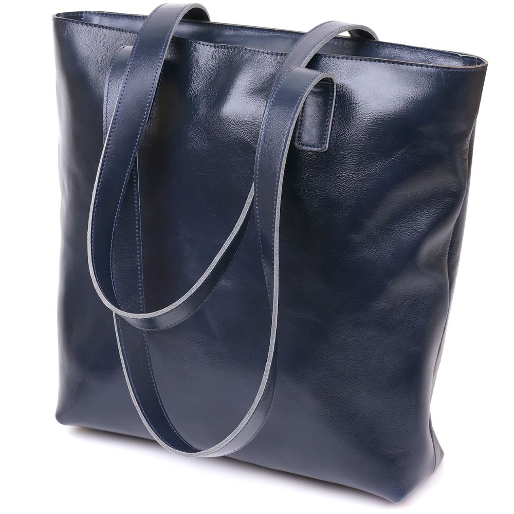 Spacious women's shopper bag SHVIGEL 16369 Blue
