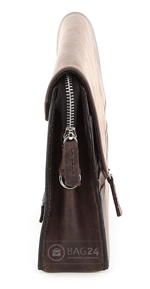Small manbag SHVIGEL 00757 from vintage leather Brown