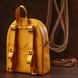 Bright women's backpack made of genuine leather Shvigel 16321 Yellow