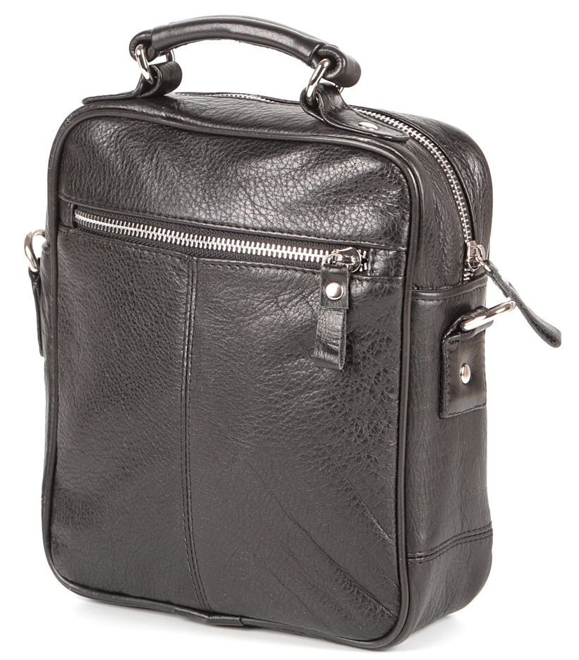 Leather Black Bag - Shvigel 00875