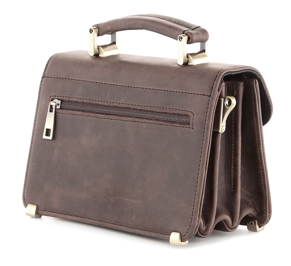 Small manbag SHVIGEL 00758 Brown