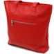 Leather spacious female bag Shvigel 16355 red