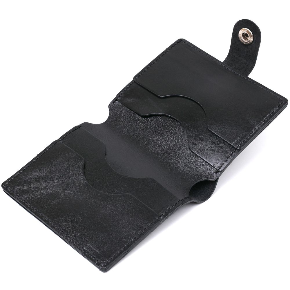 Practical men's wallet Shvigel 16502 Black