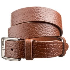 Leather Belt for Men Brown - Shvigel 17339
