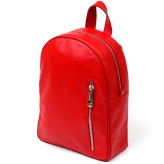 Bright women's backpack made of genuine leather Shvigel 16316 Red