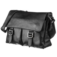 Solid leather men's briefcase flotar 13970 Shvigel Black