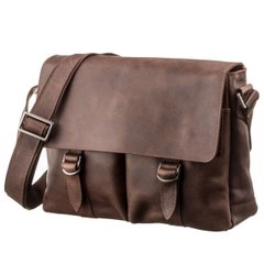 Messenger Leather Bag - Brown - Svigel 13940