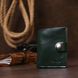 Practical leather wallet Shvigel 16504 Green