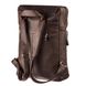 Large backpack in leather Crazy horse Shvigel 15307 Brown