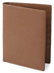 RFID big passport wallet - Genuine leather - Light Brown - SHVIGEL 13833, Рыжий