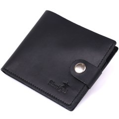 Men's leather wallet Shvigel 16432 Black