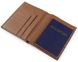 Кошелек SHVIGEL 13833 кожаный с отделениями для паспортов RFID - Рыжий