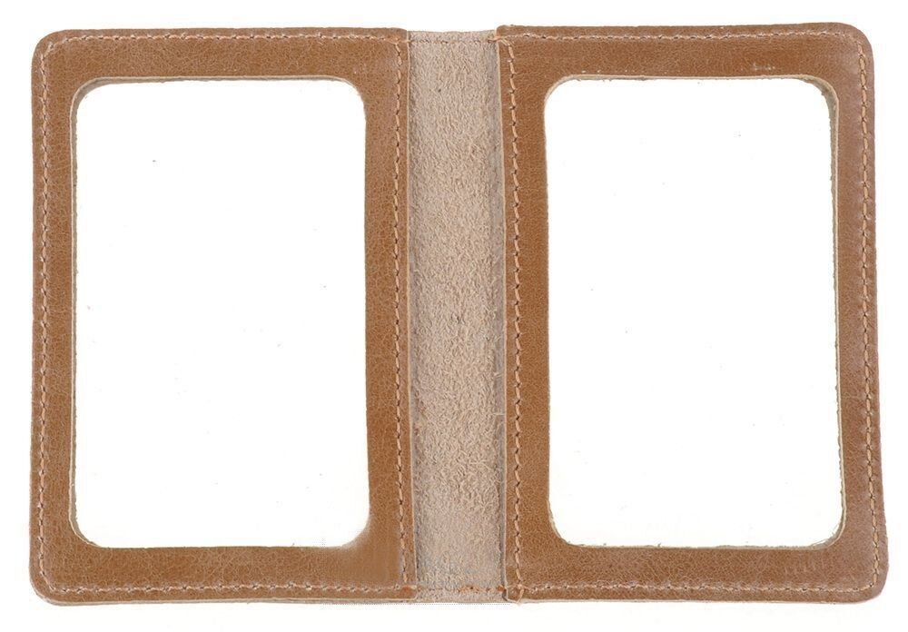 Genuine Leather Driver's License Holder - Light Brown - Shvigel 16081