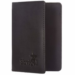 Credit Card Holder - Black - Vintage Genuine Leather - SHVIGEL 00118, Черный