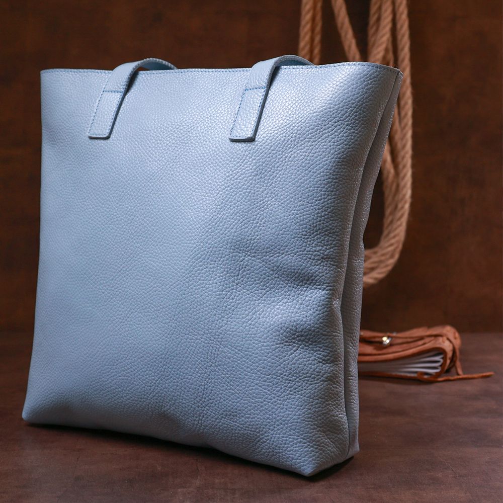 Modern women's shopper bag Shvigel 16361 Blue