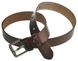 Casual leather belt for men - Brown - SHVIGEL 00057