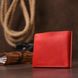 Women's vintage Leather wallet Shvigel 16434 Red