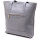 Women's leather shopping bag Shvigel 16360 Gray