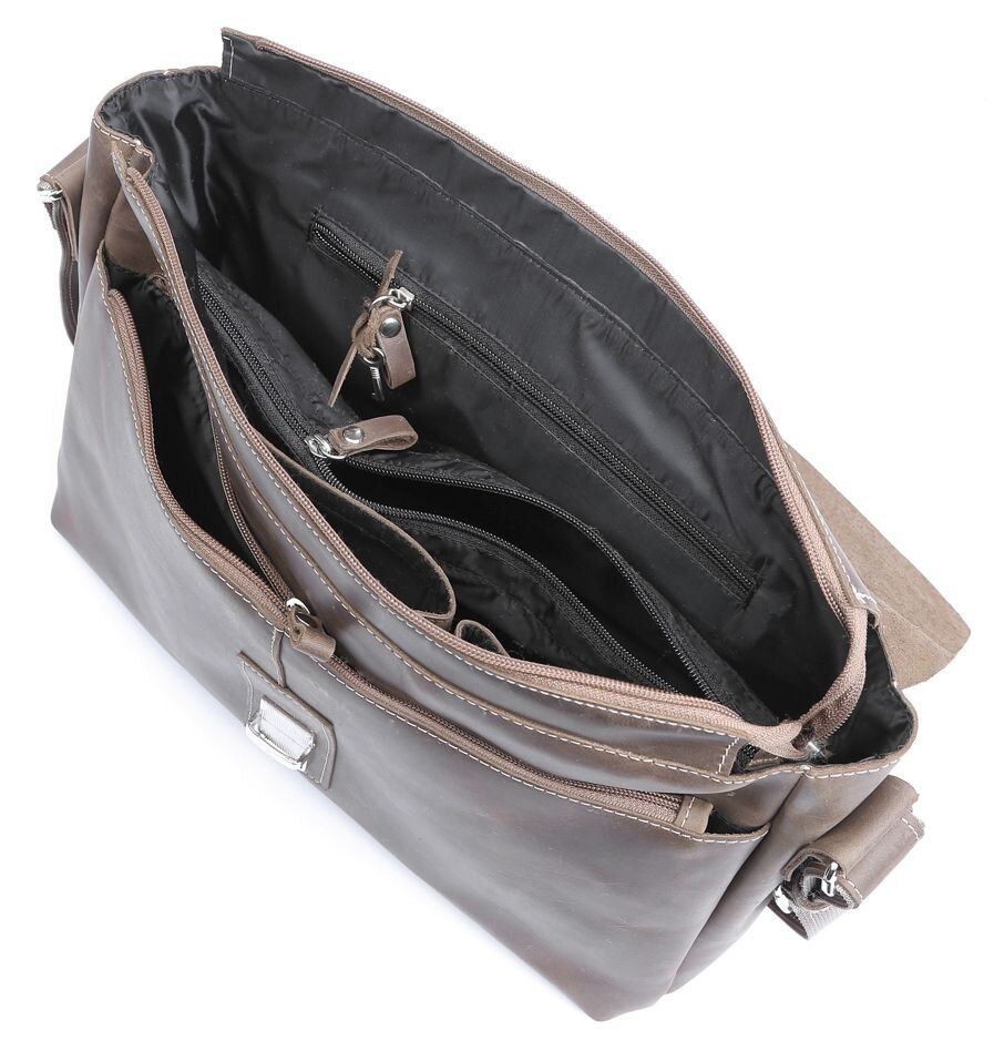 Vintage Leather Bag - Brown - Shvigel 00980