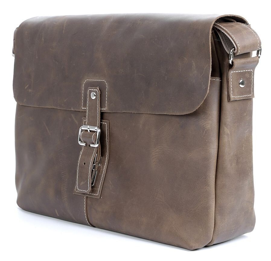 Vintage Leather Bag - Brown - Shvigel 00980