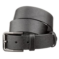 Casual Belt for Men Black Genuine Leather -Classic Dress Men's Belt - Shvigel 17323