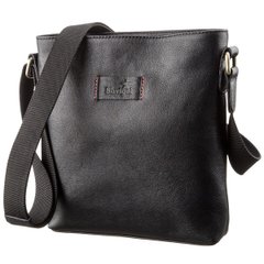 Leather Crossbody Bag for Men - Black - Shvigel 19119