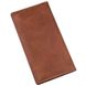Leather Bifold Wallet Long with Buttons and Coin Pocket - Unisex - Light Brown Vintage - Shvigel 16199