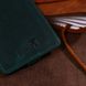 Матовая кожаная бирка на чемодан Shvigel 16557 Зеленый