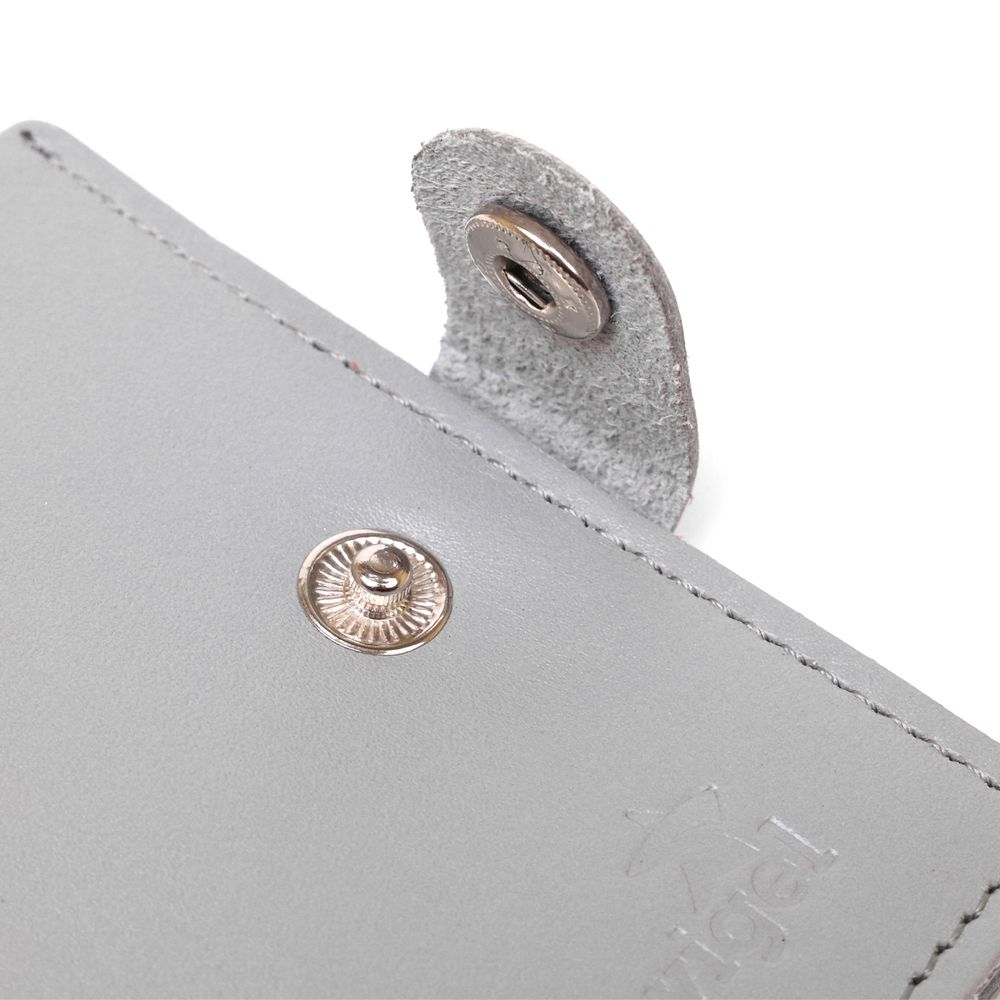 Practical wallet made of genuine leather Shvigel 16514 Gray