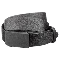 Genuine Leather Belt for Men with Automatic Buckle - Black Casual Jean Men's Belt - Shvigel 17349
