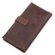 Long Bifold Wallet with Coin Pocket - Brown - Shvigel 13933
