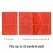 Leather Credit Card Holder - Red - Shvigel 15305