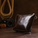 Small leather cosmetic bag SHVIGEL 16414 brown