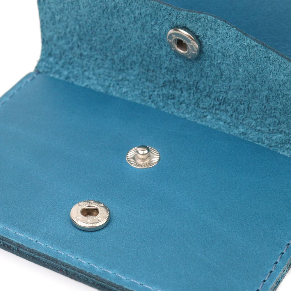 Shvigel Vintage Leather Wallet 16605 Blue