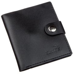 Slim Leather Wallet for Men and Women - Black Men's Wallet with Coin Pocket - Shvigel 16221