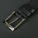 Leather dress belt for men - Black - SHVIGEL 11021