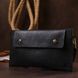 Leather travel bag Shvigel 16416 Black