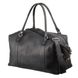 Leather Duffel Travel Bag - Sports Gym Bag - Weekender Overnight Luggage Black - Shvigel 15302