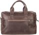 Vintage Leather Laptop Bag - Brown - Shvigel 11020
