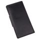 Long Leather Bifold Wallet for Men - Big Checkbook Holder Organizer - Vintage Black - Shvigel 16165