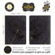Dreamcatcher passport cover - Genuine leather - Black - SHVIGEL 13837, Черный