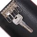 Solid leather key holder Shvigel 16532 Burgundy