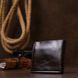 Men's leather wallet Shvigel 16443 Brown