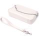 Baguette Bag SHVIGEL 22835 Beige with Chain and Removable Strap Made of Genuine Leather