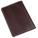 Leather passport cover with the inscription SHVIGEL 13976 Brown