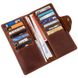 Long Leather Bifold Wallet for Men - Big Checkbook Holder Organizer - Vintage Brown - Shvigel 16167