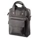 Men's Vertical Bag for Documets - Leather - Black - Shvigel 11169
